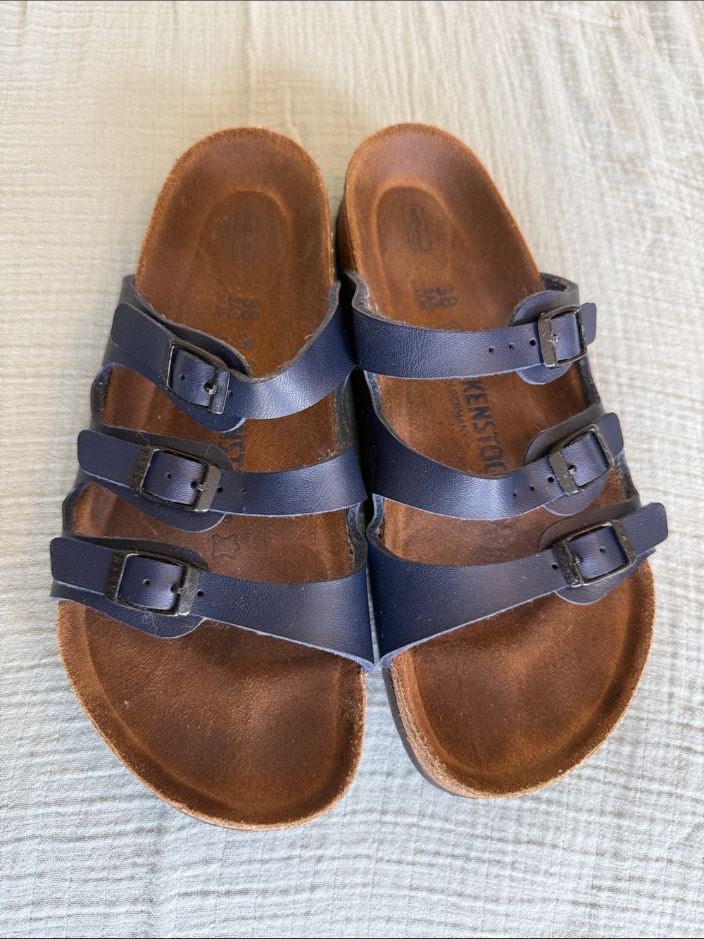 Birkenstock Florida Sandals | Navy Blue | EU Size 38